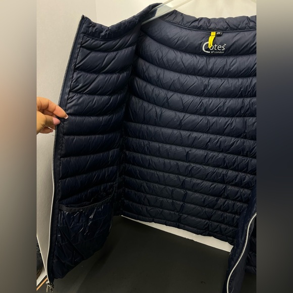 Cotes of London Navy puffer vest THE ST BARTS | DOWN VEST INAVY size 2X - Picture 10 of 11